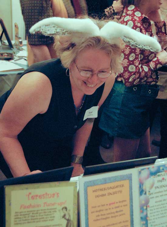 Sue Brandom reviews an auction listing.