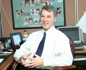 Paul Cohen looks forward to bringing his experience as Harvard Town Administrator to Chelmsford. (photo by Lisa Aciukewicz)