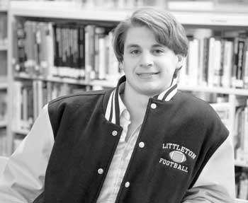 Bromfield junior Danny Child smiles for the camera as he poses in his newly obtained letter jacket, which he received for being a varsity football player for the Littleton-Bromfield Tigers.(Photo by Richard Wolfson) Bromfield junior Danny Child smiles for the camera as he poses in his newly obtained letter jacket, which he received for being a varsity football player for the Littleton-Bromfield Tigers.(Photo by Richard Wolfson)