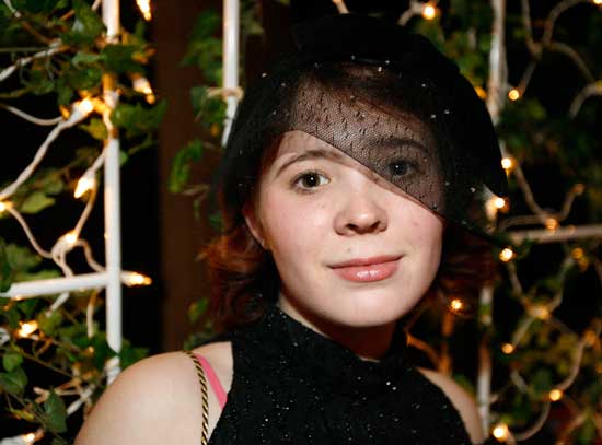 Tenth-grader Kristina Kronauer opted for a classic look for the Snowball