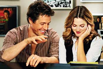 Hugh Grant and Drew Barrymore star in Music and Lyrics. (Courtesy photo)