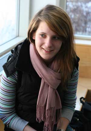 Chrissi Rentz of Germany trades one small town for another as she prepares for an international career. (Photo by Lisa Aciukewicz) Chrissi Rentz of Germany trades one small town for another as she prepares for an international career. (Photo by Lisa Aciukewicz)