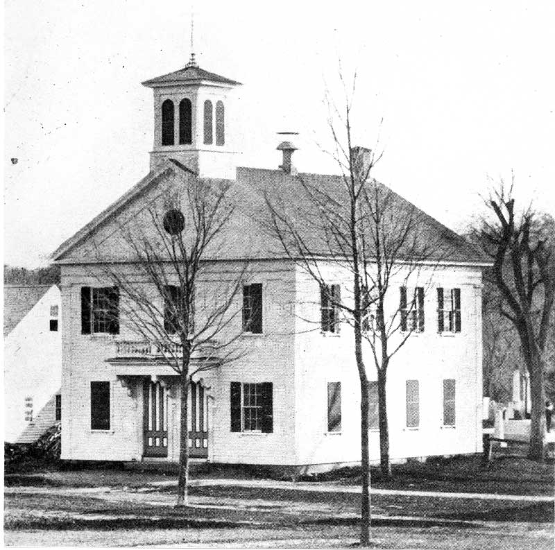 Center School (#1). (Courtesy of the Harvard Historical Society) 