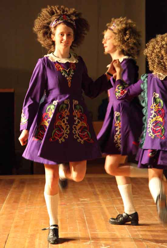 Alice Kennedy and her sisters close out the show with a traditional Irish step dance.