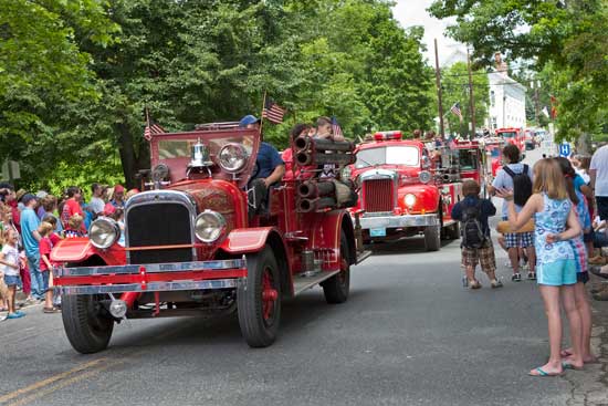 And then came the firetrucks. (Photo by Ellen Harasimowicz)