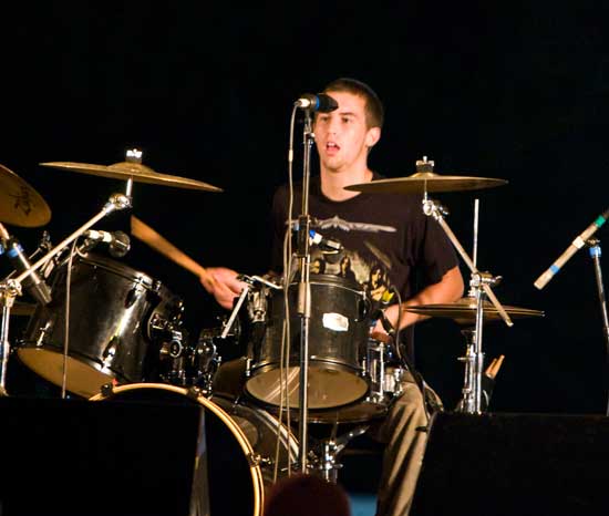 Zach Taylor of Deadfish rocks out on the drums. (Photo by Tyler Papazian)