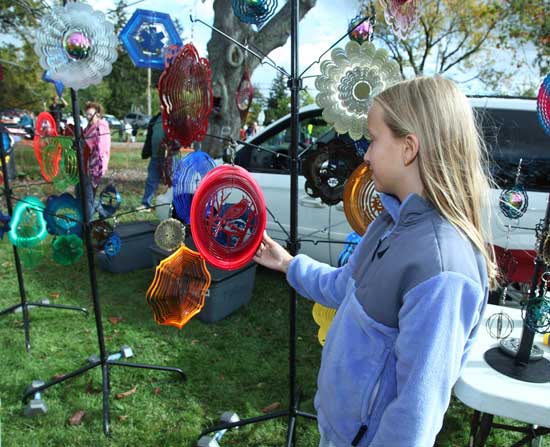 Sarah Seymour admires some windcatchers.