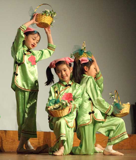 Girls from the Biyun Dance School perform "Tea Dance."