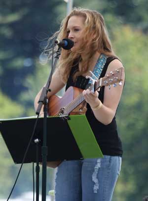 Ashley Jordan performs at last September's Lions Club Fall Festival. (Photo by Lisa Aciukewicz)