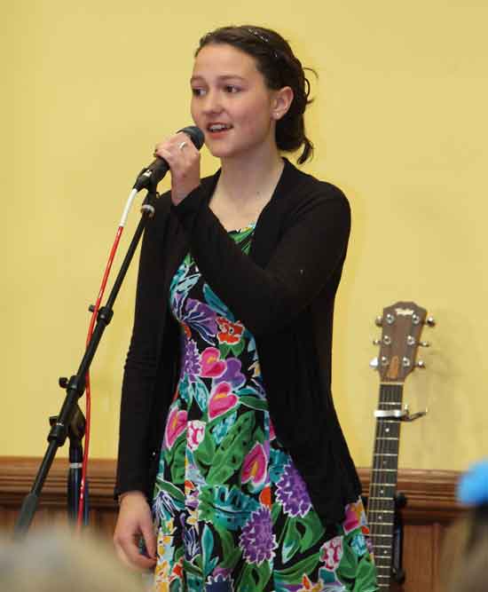 Bromfield freshman Emma Hall sings Cole Porter's "So In Love."
