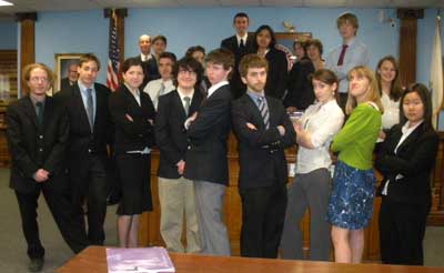 The Parker Charter School’s Mock Trial team poses after a match. (Courtesy photo) The Parker Charter School’s Mock Trial team poses after a match. (Courtesy photo)