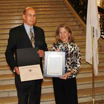 Joe Sudol accepts an award on behalf of Harvard Green Condominiums. (Courtesy photo) Joe Sudol accepts an award on behalf of Harvard Green Condominiums. (Courtesy photo)