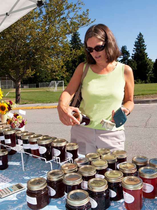 Rebecca Wright found a jar of raspberry jam she was looking for.