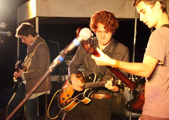From left, Ronan Sefton, Eamon Sefton, and Ben White of Would finish up the night with a third-place prize. 