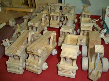 A selection of toys at Wood-n-Things Crafts in Berlin. (Photo by Lynda King) A selection of toys at Wood-n-Things Crafts in Berlin. (Photo by Lynda King)