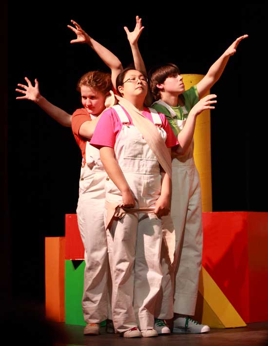 From left: Aly Marteney, Youlan Xiu, and Danny Hayward strike a pose.