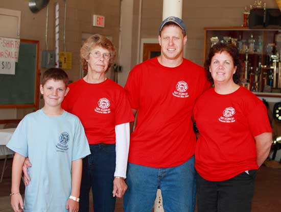 The Harrod family from left: Chris, Priscilla, Greg, and Linda.