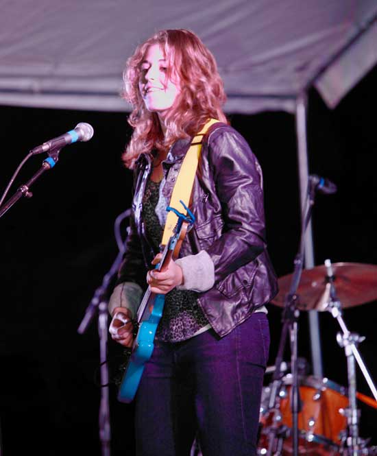 Guitarist Ilana Held of Redfish Bluefish performs at the Battle of the Bands on Friday evening.