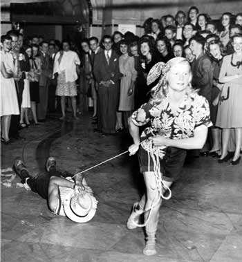 Katy Holland arrives at a Sadie Hawkins dance with date in tow. (Courtesy photo)