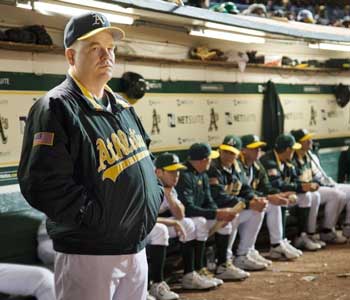 Philip Seymour Hoffman in a scene from "Moneyball." (Courtesy photo)