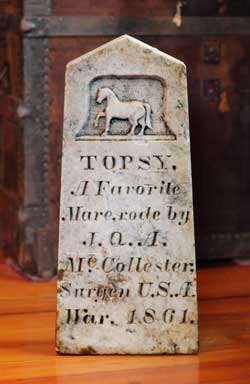 Topsy's tombstone (Photo by Lisa Aciukewicz)
