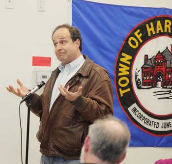 Rich Marcello comments that he thinks that the level of contention among the members of the Board of Selectmen could be impeding the process. Rich Marcello comments that he thinks that the level of contention among the members of the Board of Selectmen could be impeding the process.