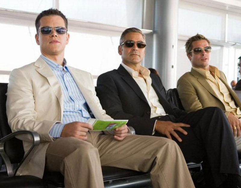 Matt Damon, George Clooney, and Brad Pitt in Ocean's Thirteen. (Courtesy photo)