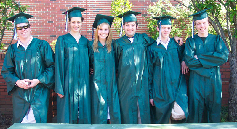 From left: Marshall Bernklow, Lydia Enriquez, Emily Lindbeck, McKenzie Ursch, Michael Bernklow, and Douglas Levering. (Courtesy photo)