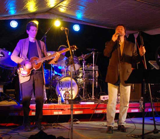 Beatlejuice peforms as the headline band before the fireworks display