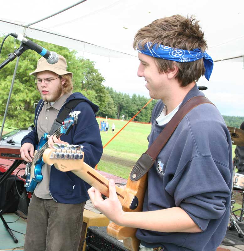 Justin Baker and Chris Payne of Sometimes Charlie take the stage for the band’s opening set.