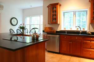 The kitchen now has granite countertops and new appliances. The kitchen now has granite countertops and new appliances.