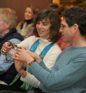 Outgoing Fruitlands artist-in-residence Susan Edward Richmond and her husband, Jim. (Photo by Lisa Aciukewicz)