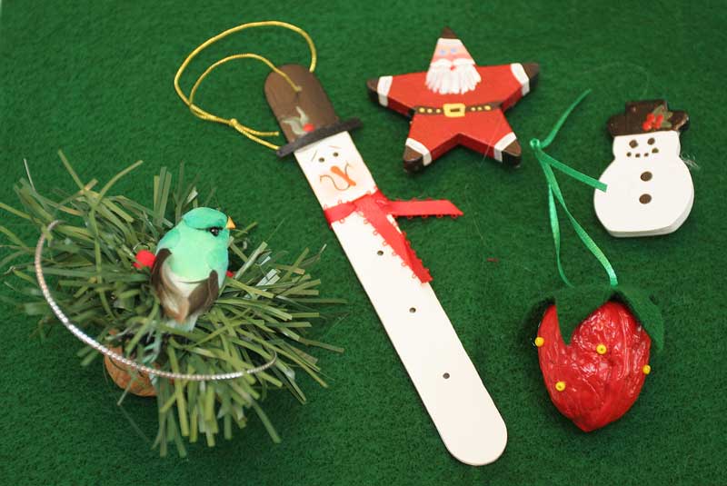 The Christmas fair at the Congregational Church will feature many handmade ornaments. (Photo by Lisa Aciukewicz) The Christmas fair at the Congregational Church will feature many handmade ornaments. (Photo by Lisa Aciukewicz)
