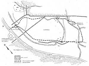 Map of the Small Trail, from Harvard Trails, published by the Harvard Conservation Trust. CLICK TO ENLARGE Map of the Small Trail, from Harvard Trails, published by the Harvard Conservation Trust. CLICK TO ENLARGE