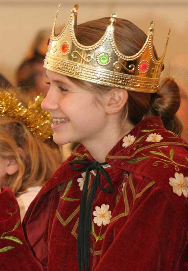 Erika Krause enjoys being king-for-a-day.