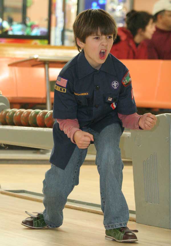 Josh Marinelli celebrates a good ball.