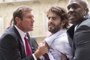 Dennis Quaid, Eduardo Noriega and Richard T. Jones in Vantage Point. (Courtesy photo)
