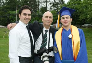 Matt, Kent, and Adam Boynton pose for a shot after the ceremony