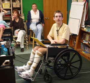 Matt Schmidt talks to Kathy Kittredge’s fourth grade class. (Photo by Julie Moberly) Matt Schmidt talks to Kathy Kittredge’s fourth grade class. (Photo by Julie Moberly)