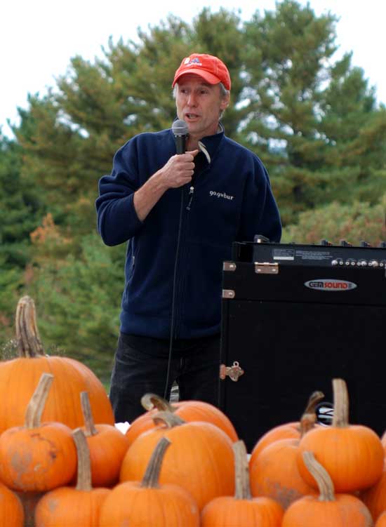 John Lee, one of the race organizers, was the announcer.