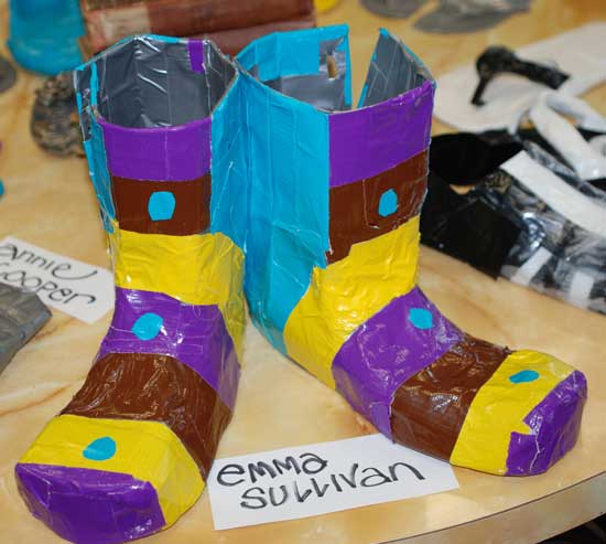 Who knew that duct tape comes colors? Emma Sullivan did.