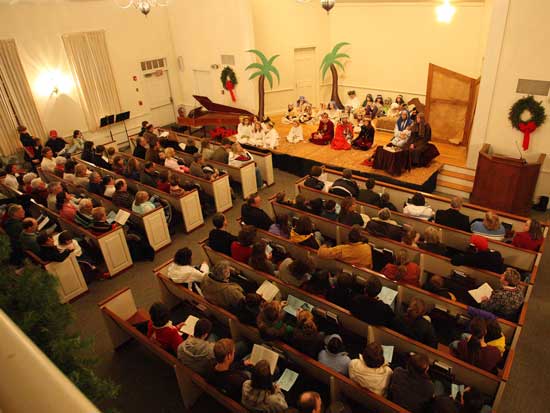 The pageant plays to a packed house.