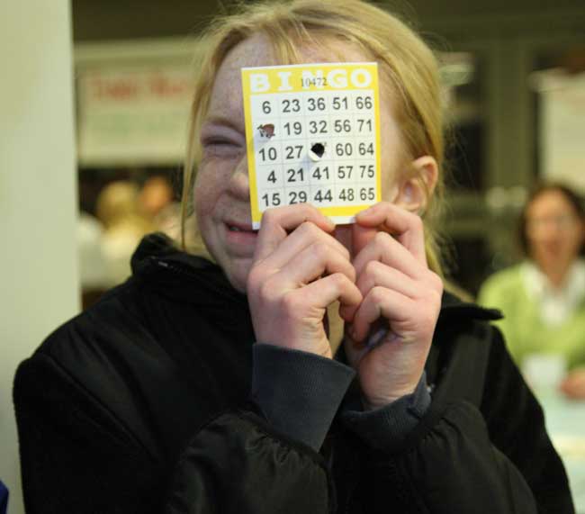 Emily Hadorn comes up with a creative use for a bingo card.