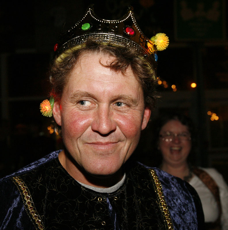 For Celebration, Bobby Hazel reluctantly dresses the part of the prince. (Photo by Ellen Harasimowicz)