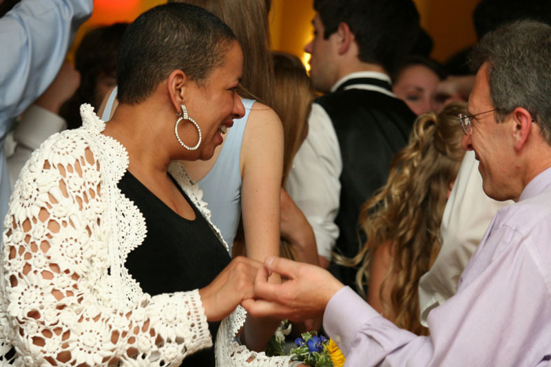 Chaperones Sharon Chandler and Paul Correnty cut a rug. 