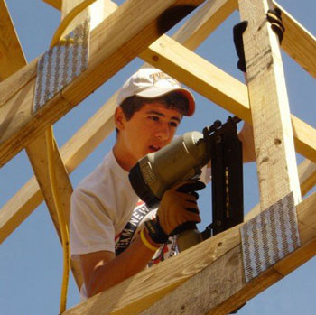 Ben Landry frames the soup kitchen . (Courtesy photo) Ben Landry frames the soup kitchen . (Courtesy photo)